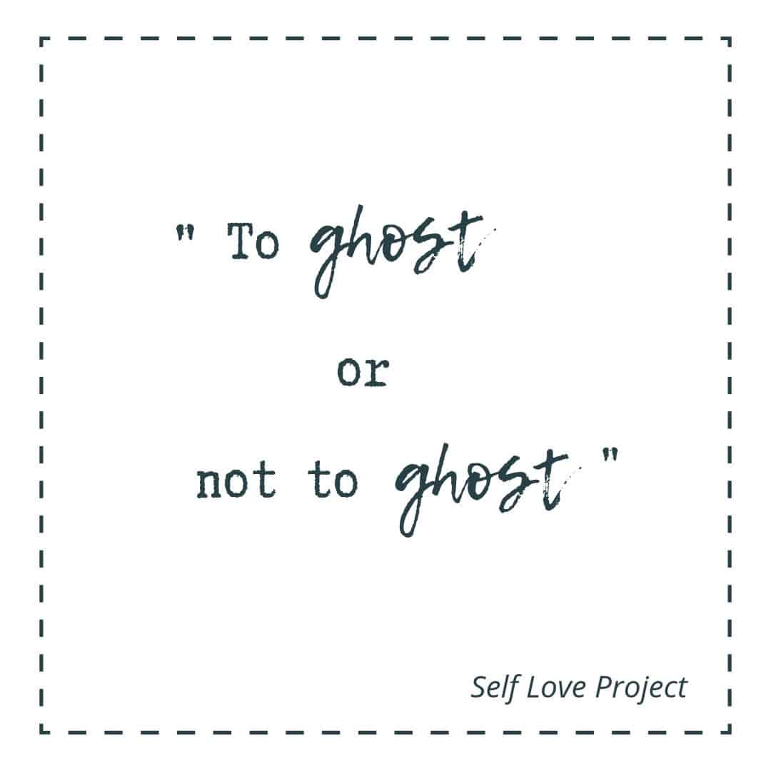 To ghost or not to ghost : telle est la question